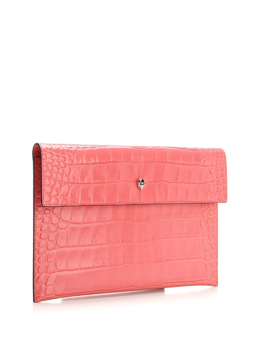 Alexander McQueen Skull Plaque Clutch Bag