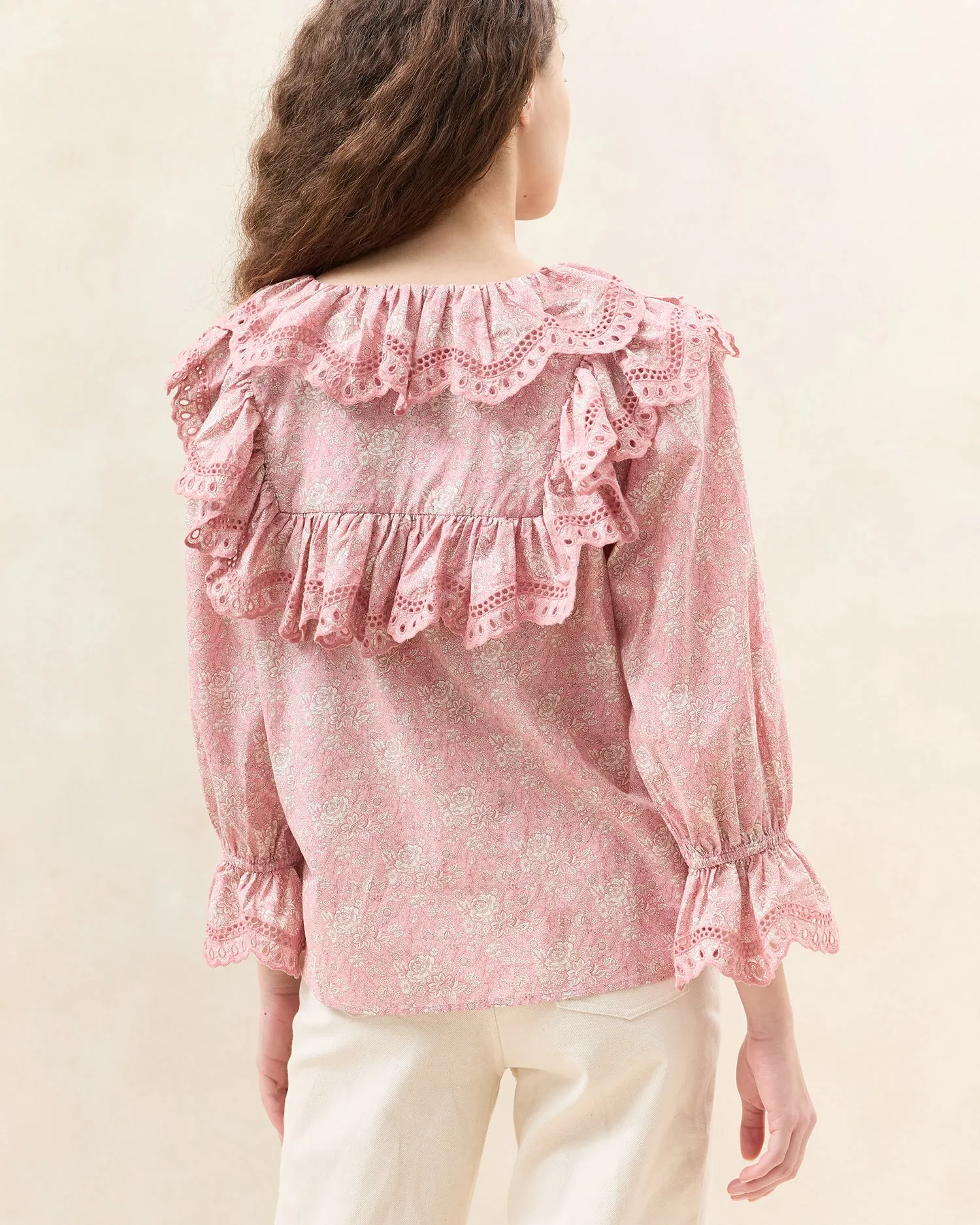 Alma Broderie Blouse