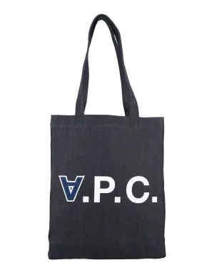 A.P.C. Guitare Poignard Logo Printed Tote Bag