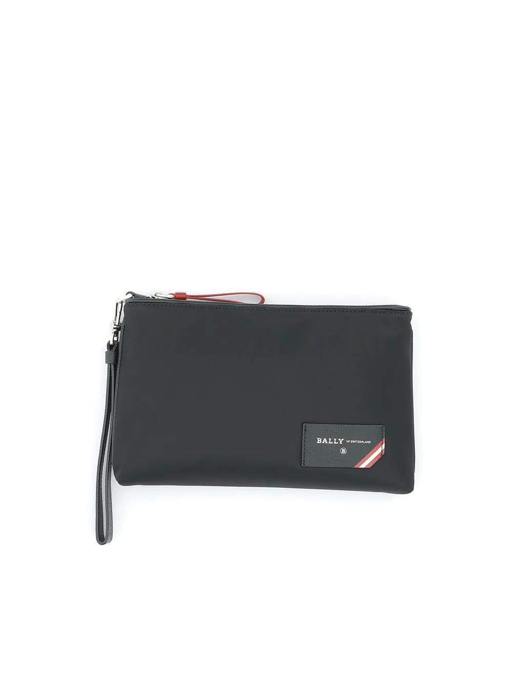 Bally Ferrel Logo Patch Clutch Bag