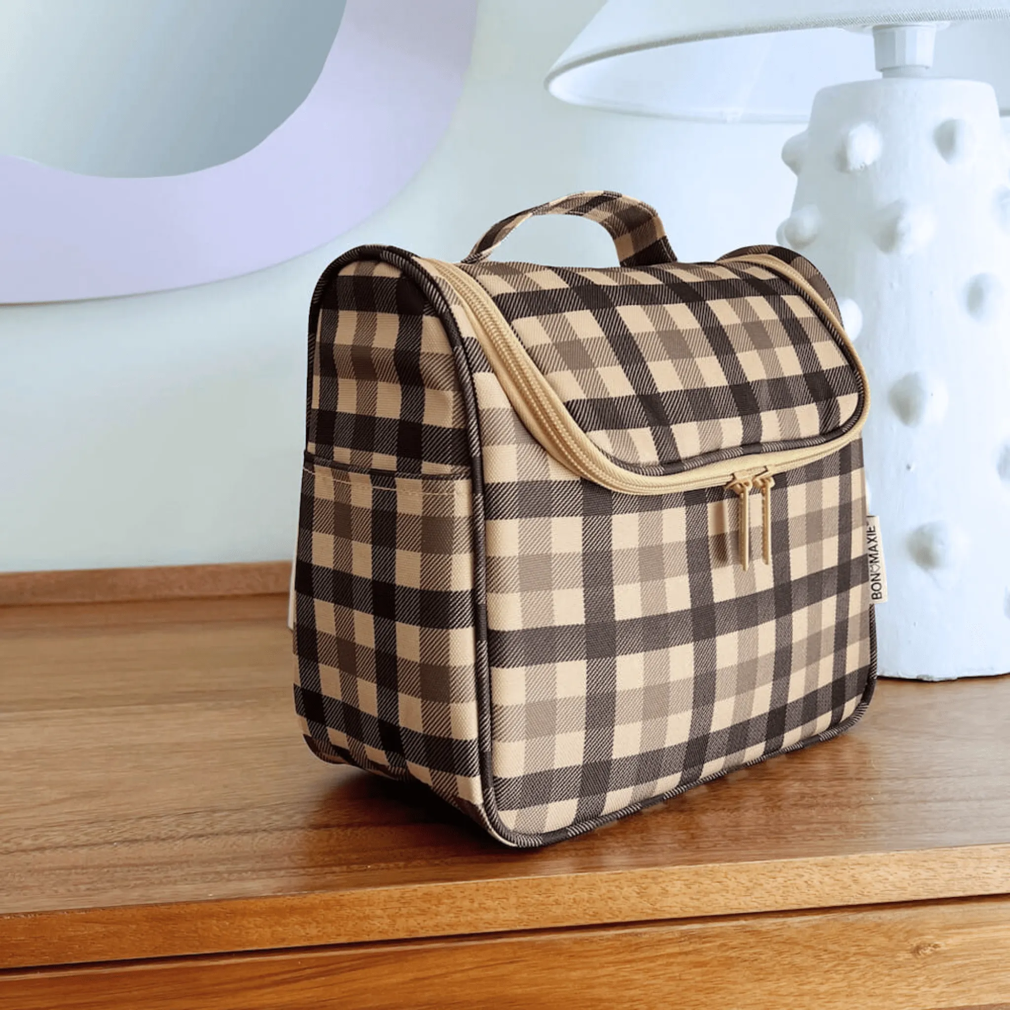 Bon Voyage Travel Toiletry Bag -- Tartan