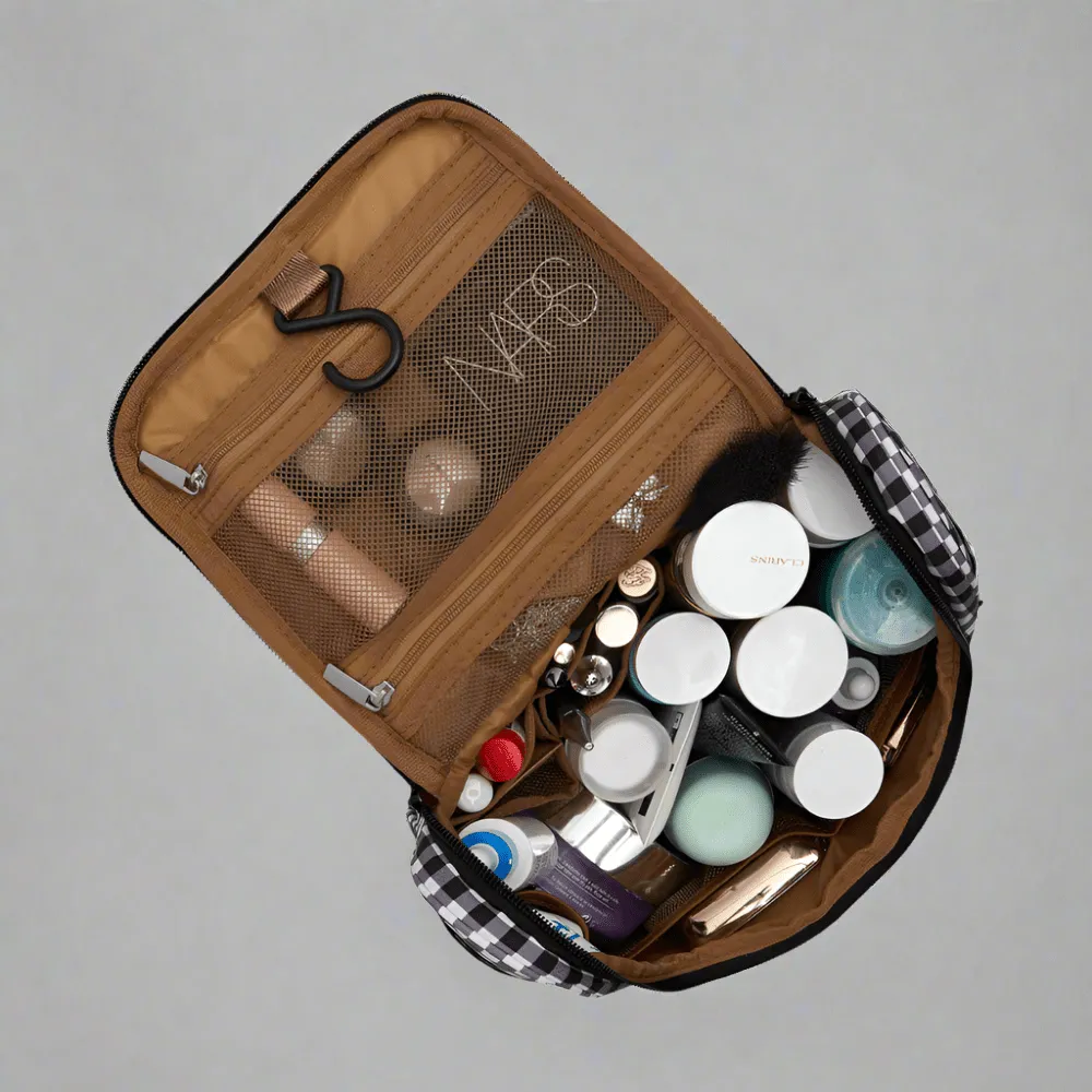 Bon Voyage Travel Toiletry Bag -- Tartan