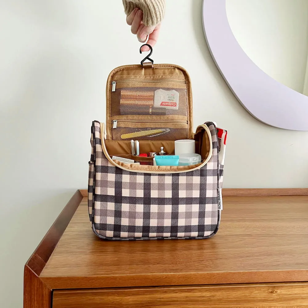 Bon Voyage Travel Toiletry Bag -- Tartan