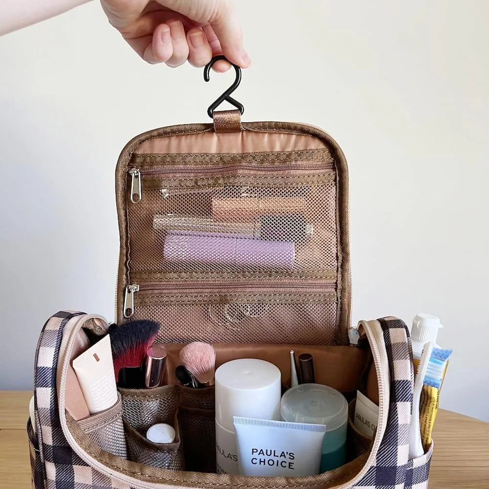 Bon Voyage Travel Toiletry Bag -- Tartan