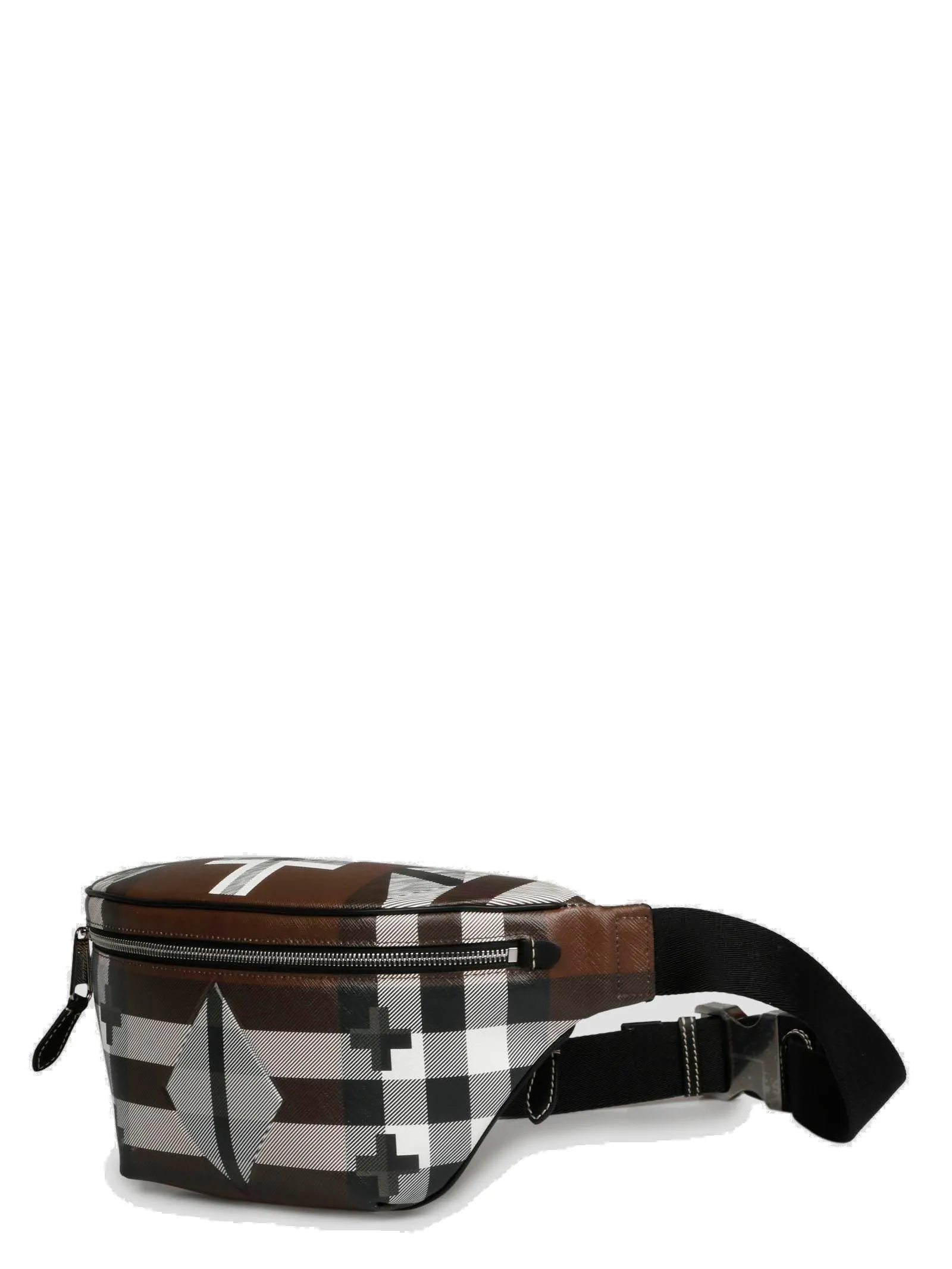 Burberry Geometric Check Bum Bag