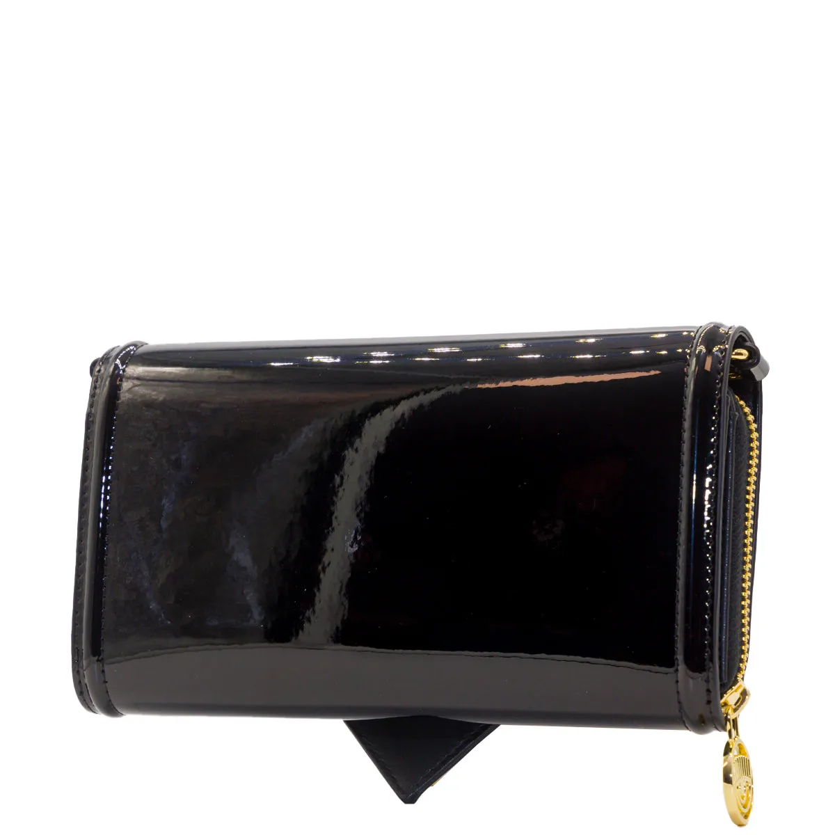 Chiara Ferragni Eyelike Embossed Chain-Link Clutch Bag