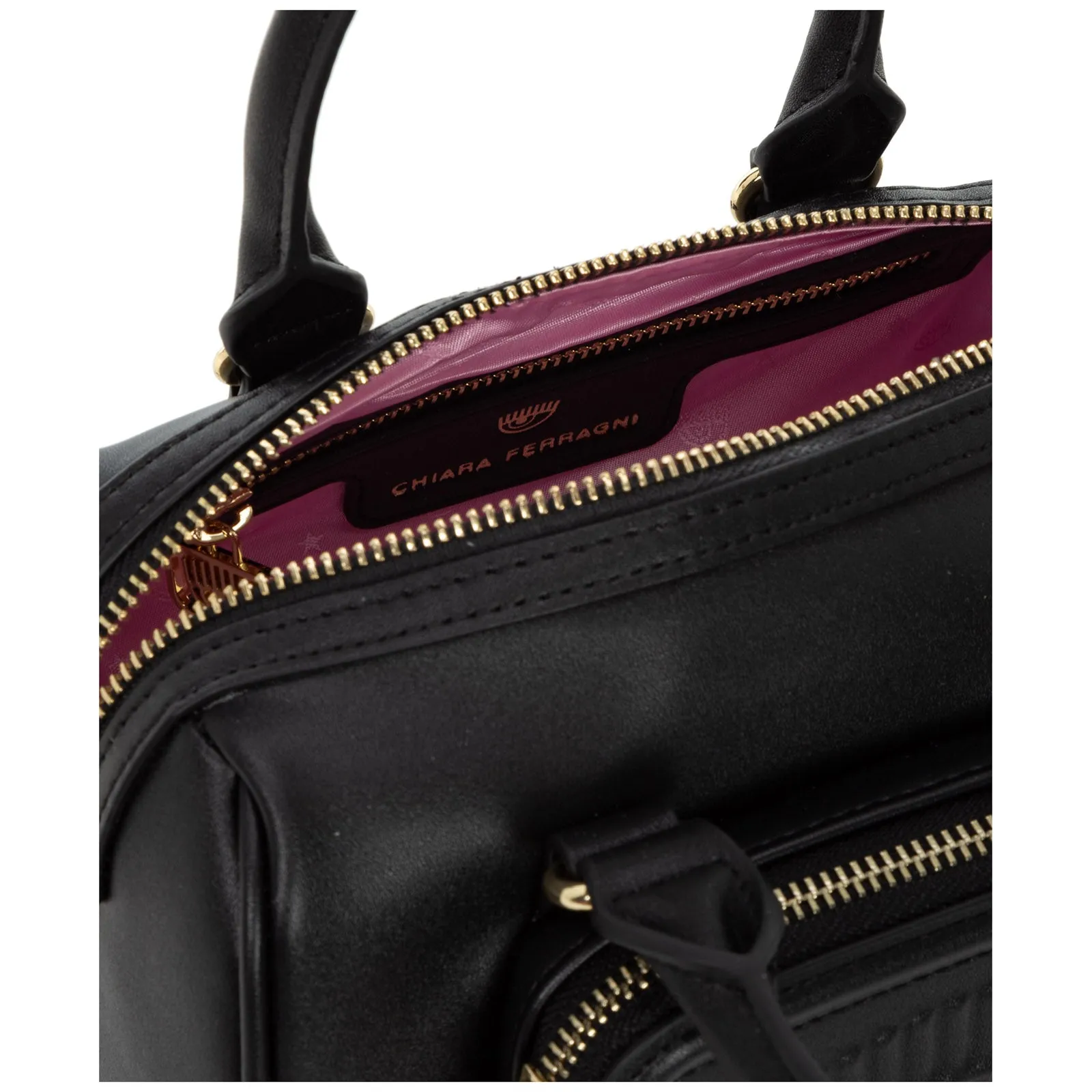 Chiara Ferragni Eyelike Embossed Small Tote Bag
