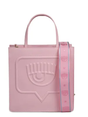 Chiara Ferragni Eyelike Logo-Embossed Small Top Handle Bag