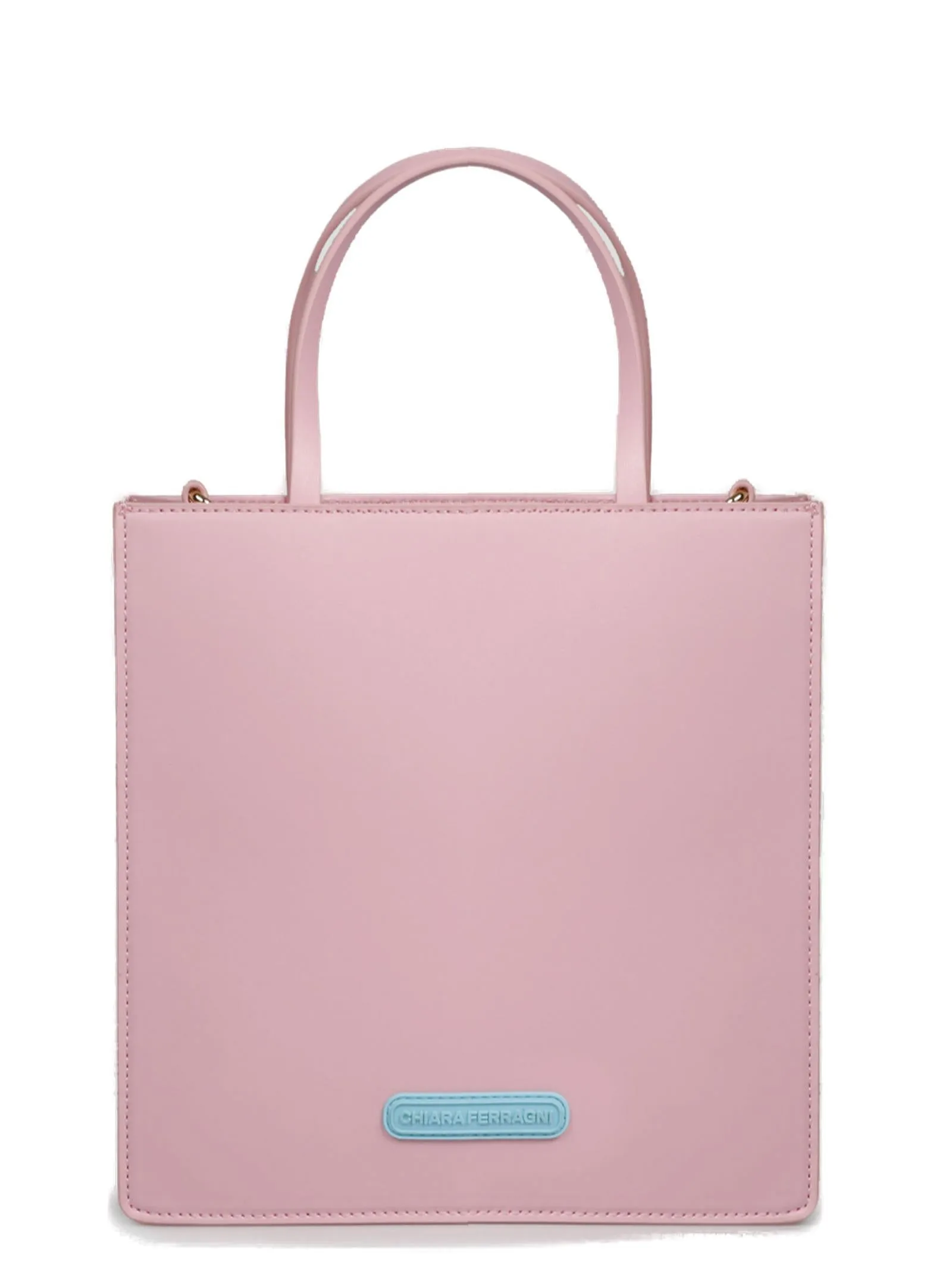 Chiara Ferragni Eyelike Logo-Embossed Small Top Handle Bag