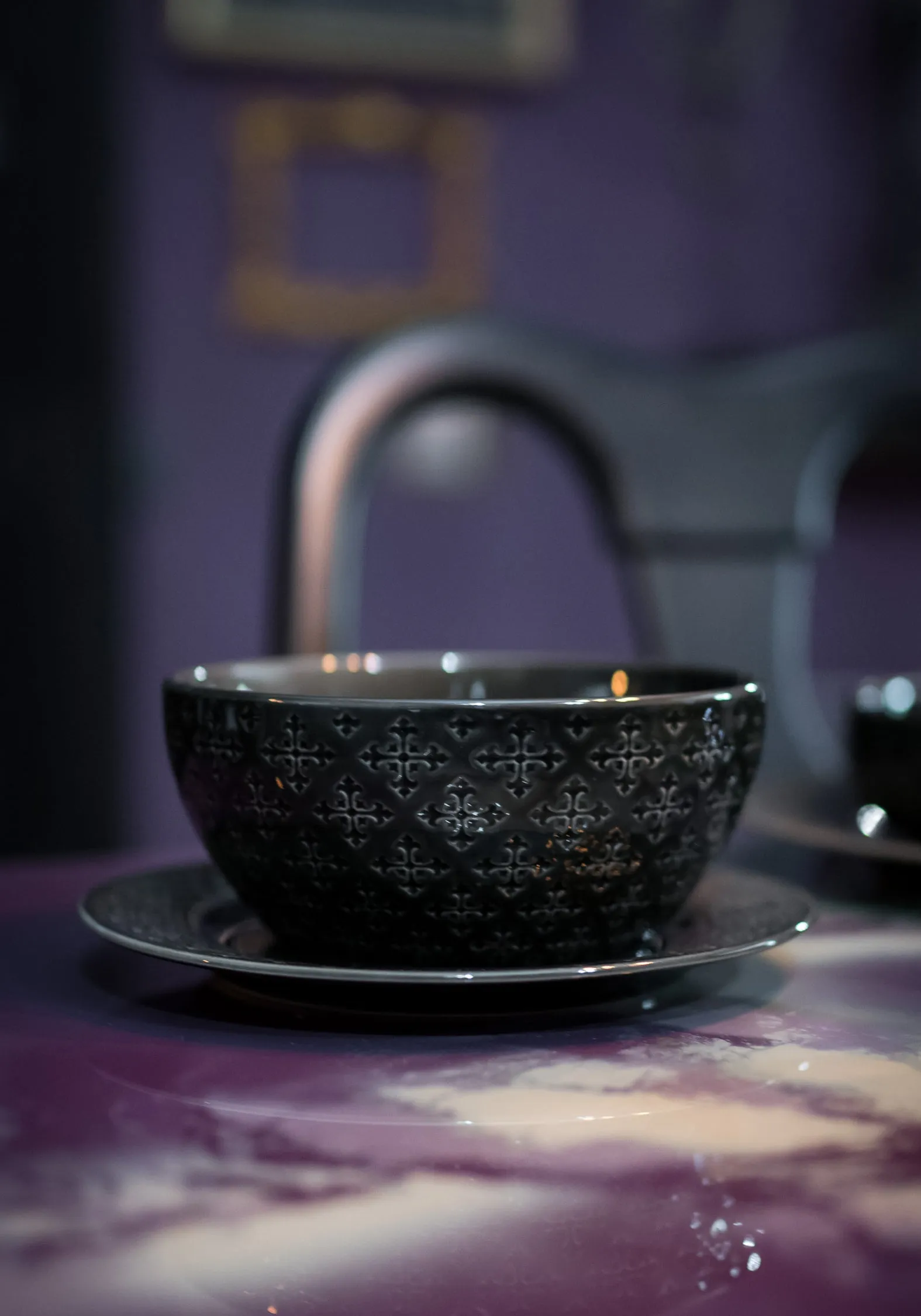 Crux Debossed Ombre Bowl (4 Piece Set)