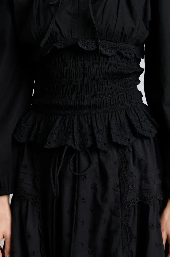 Damson Madder Nola Black Blouse