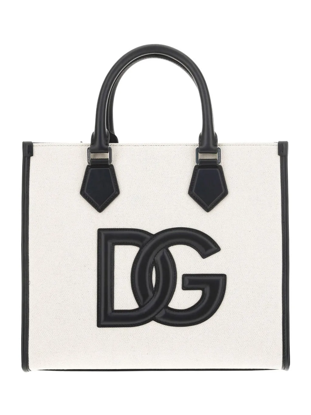 Dolce & Gabbana Logo-Patch Strapped Tote Bag