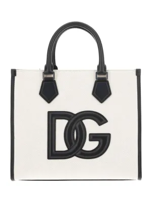 Dolce & Gabbana Logo-Patch Strapped Tote Bag