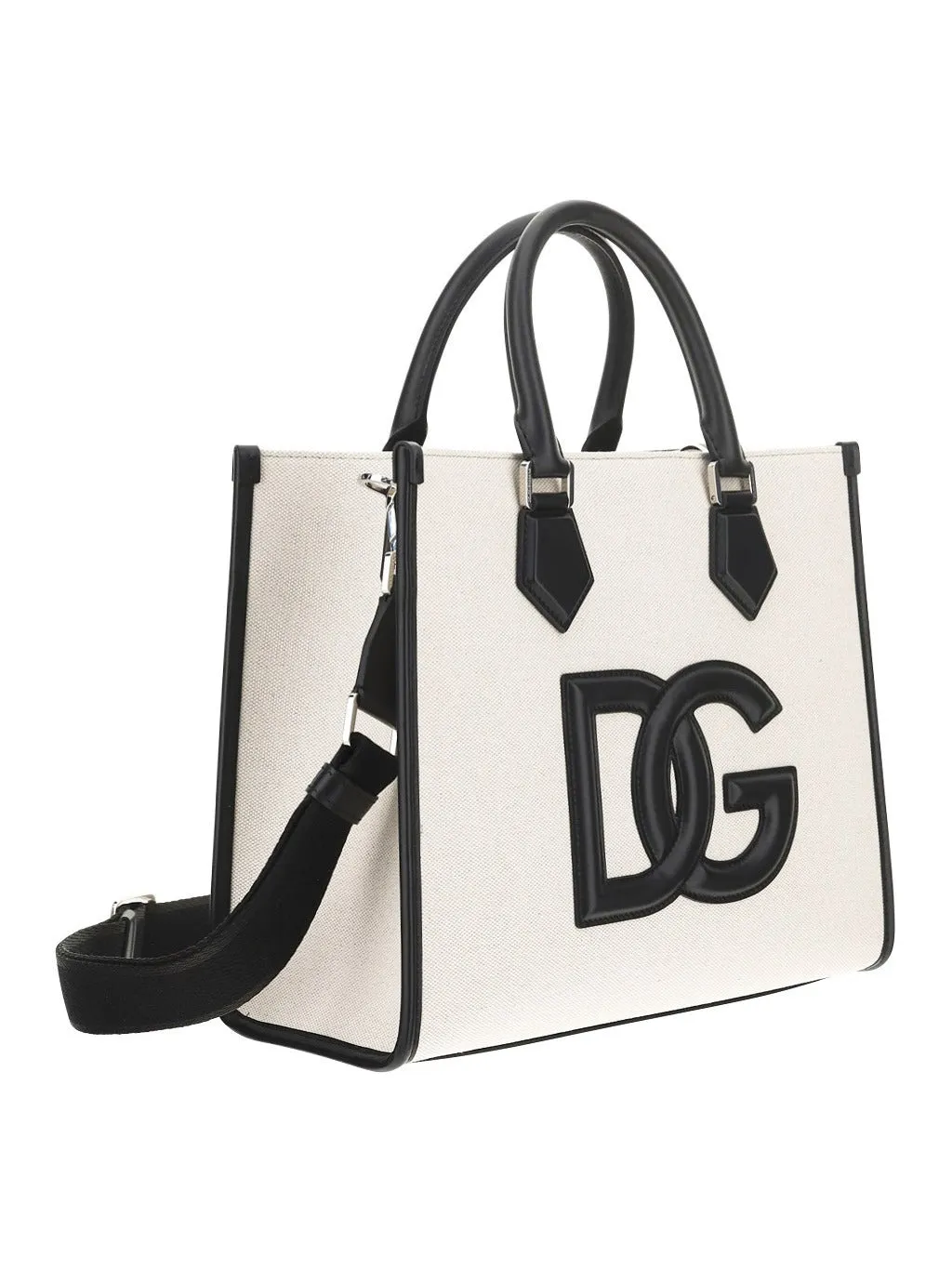 Dolce & Gabbana Logo-Patch Strapped Tote Bag