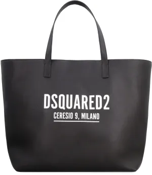 Dsquared2 Logo Printed Open-Top Tote Bag