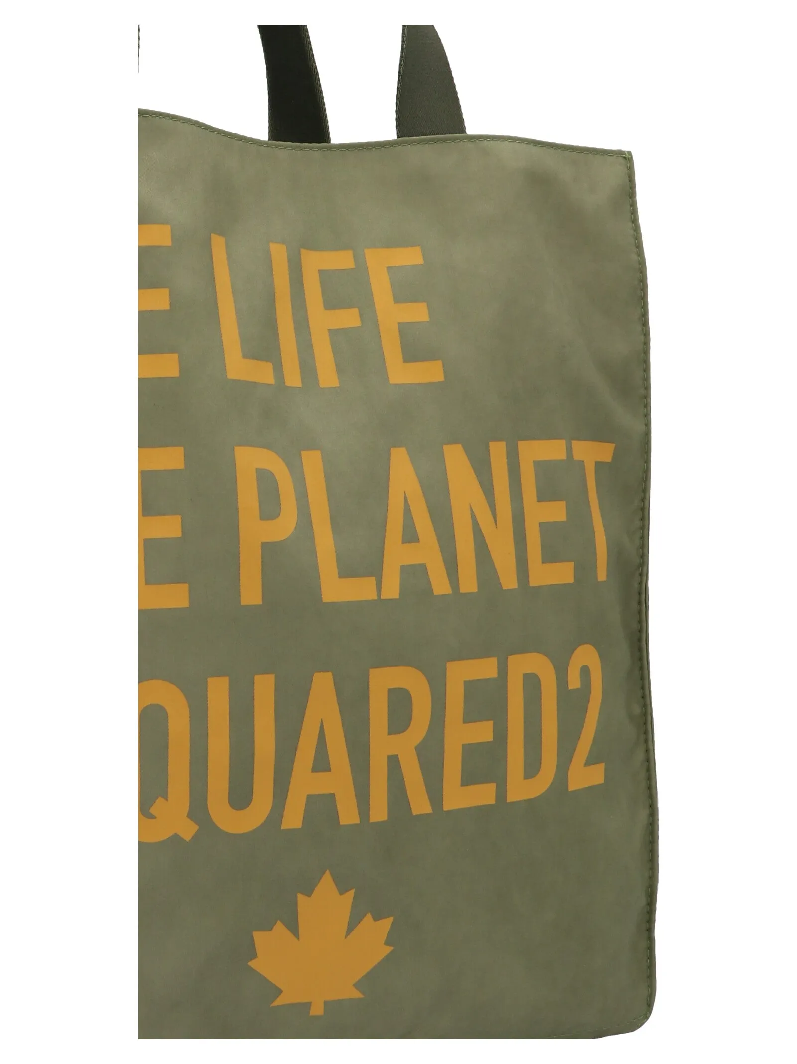 Dsquared2 One Planet Slogan Printed Tote Bag