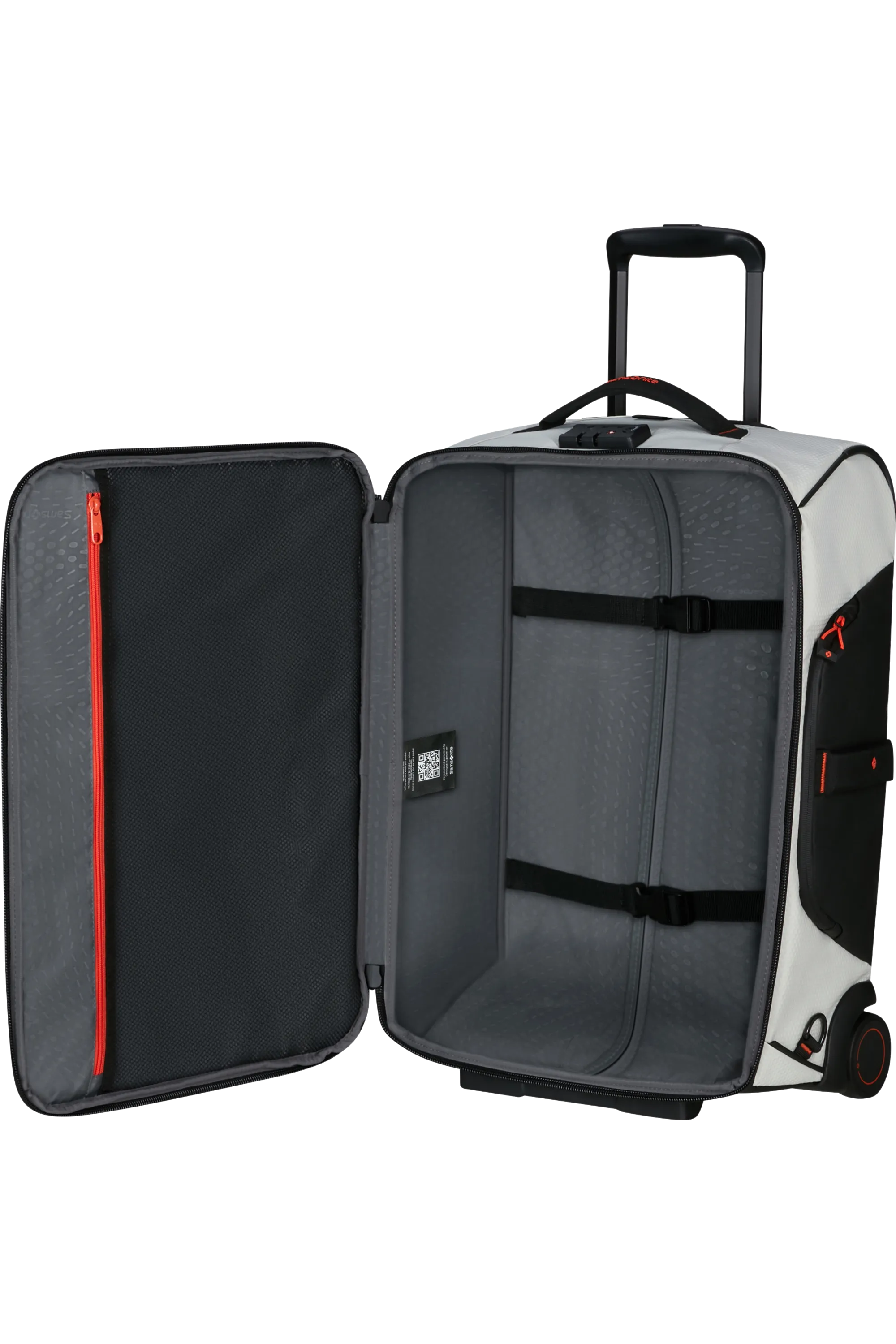 ECODIVER Duffle with wheels 55cm backpack - Cloud White