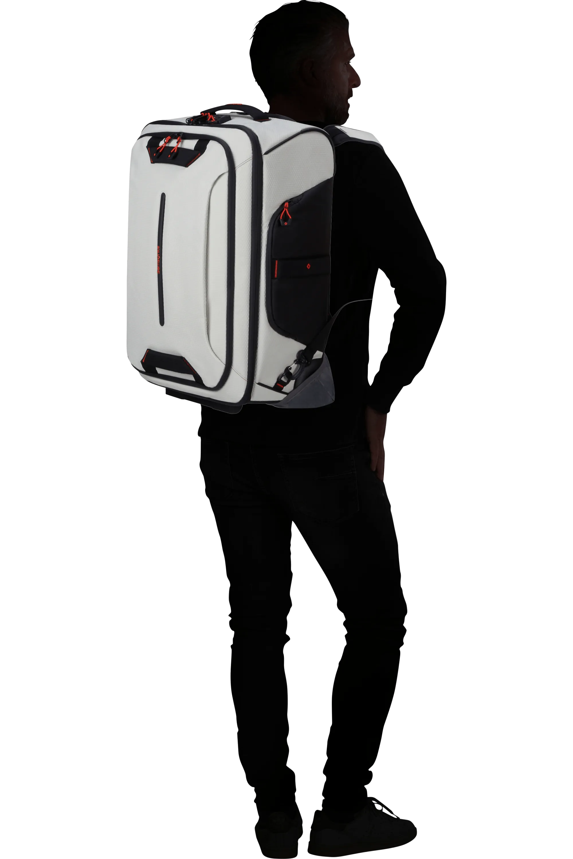 ECODIVER Duffle with wheels 55cm backpack - Cloud White
