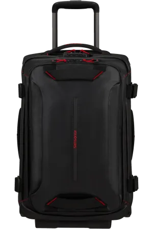 ECODIVER Duffle with wheels double frame 55cm - Black