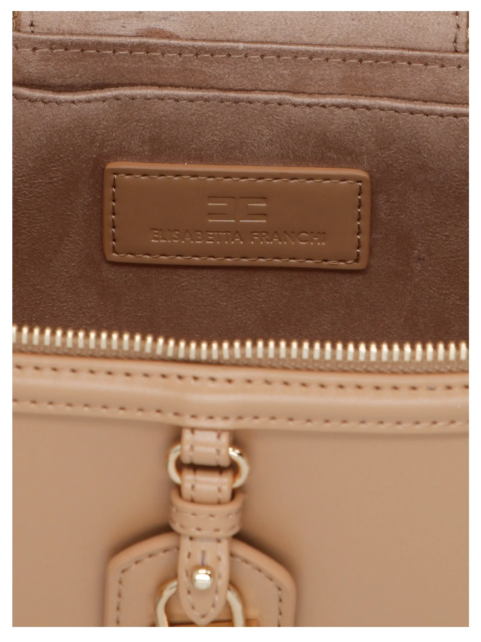 Elisabetta Franchi Padlock-Detailed Tote Bag