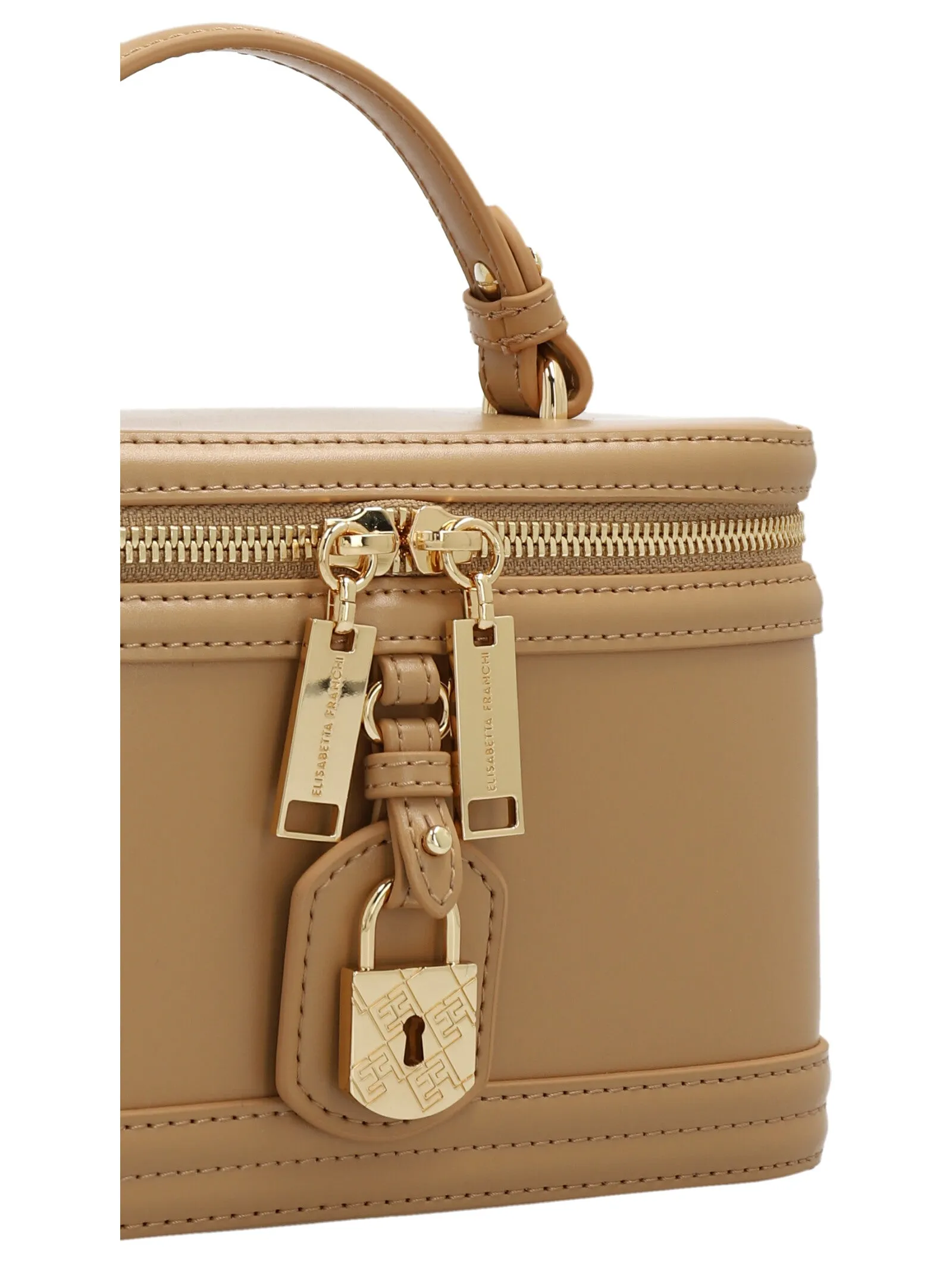 Elisabetta Franchi Padlock-Detailed Tote Bag