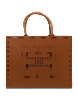 Elisabetta Franchi Perforated-Logo Tote Bag