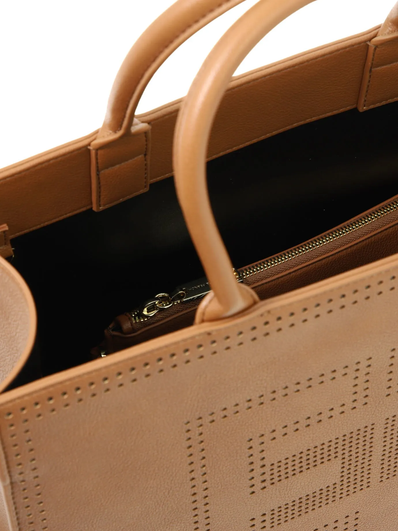 Elisabetta Franchi Perforated-Logo Tote Bag