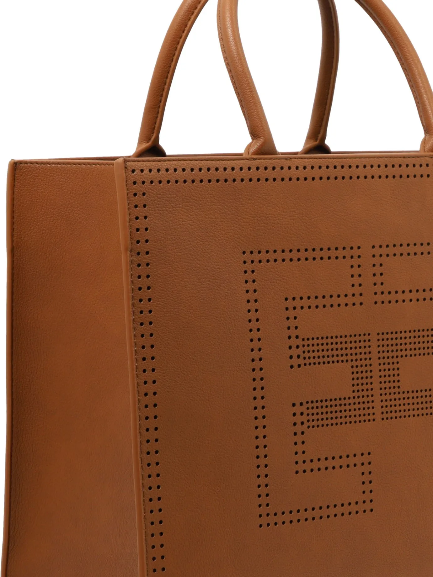 Elisabetta Franchi Perforated-Logo Tote Bag