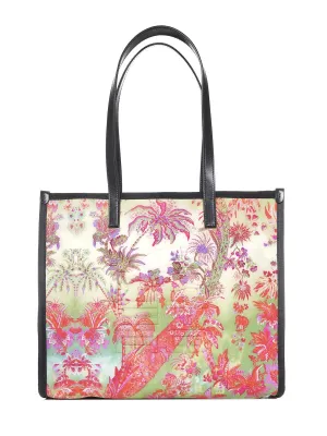 Etro Floral Printed Top Handle Bag