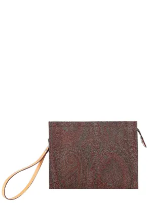 Etro Paisley Detail Wristlet Clutch Bag