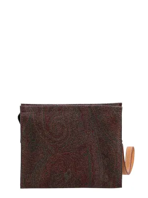 Etro Paisley Print Wristlet Clutch Bag