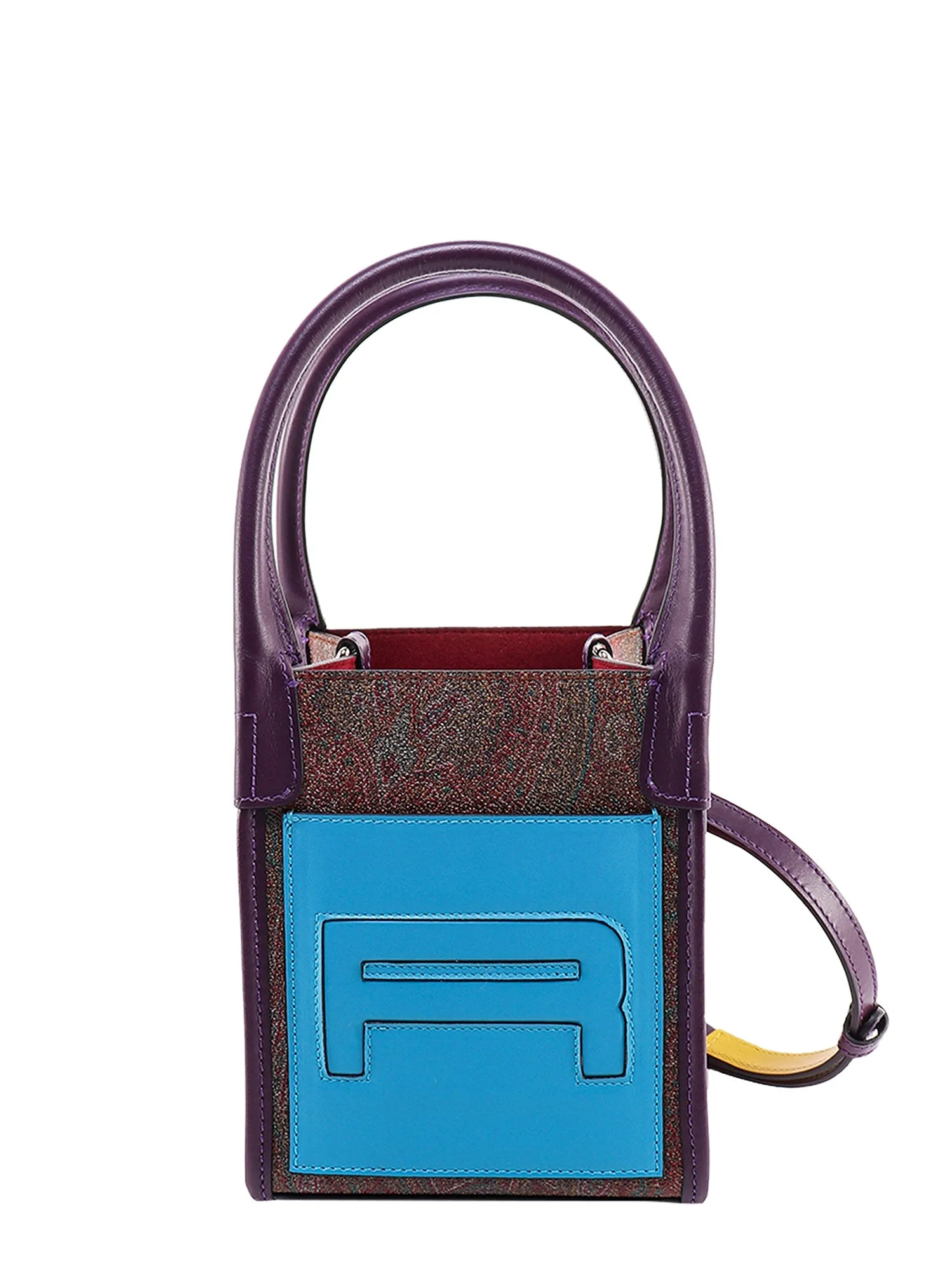 Etro Paisley Printed Cube Tote Bag