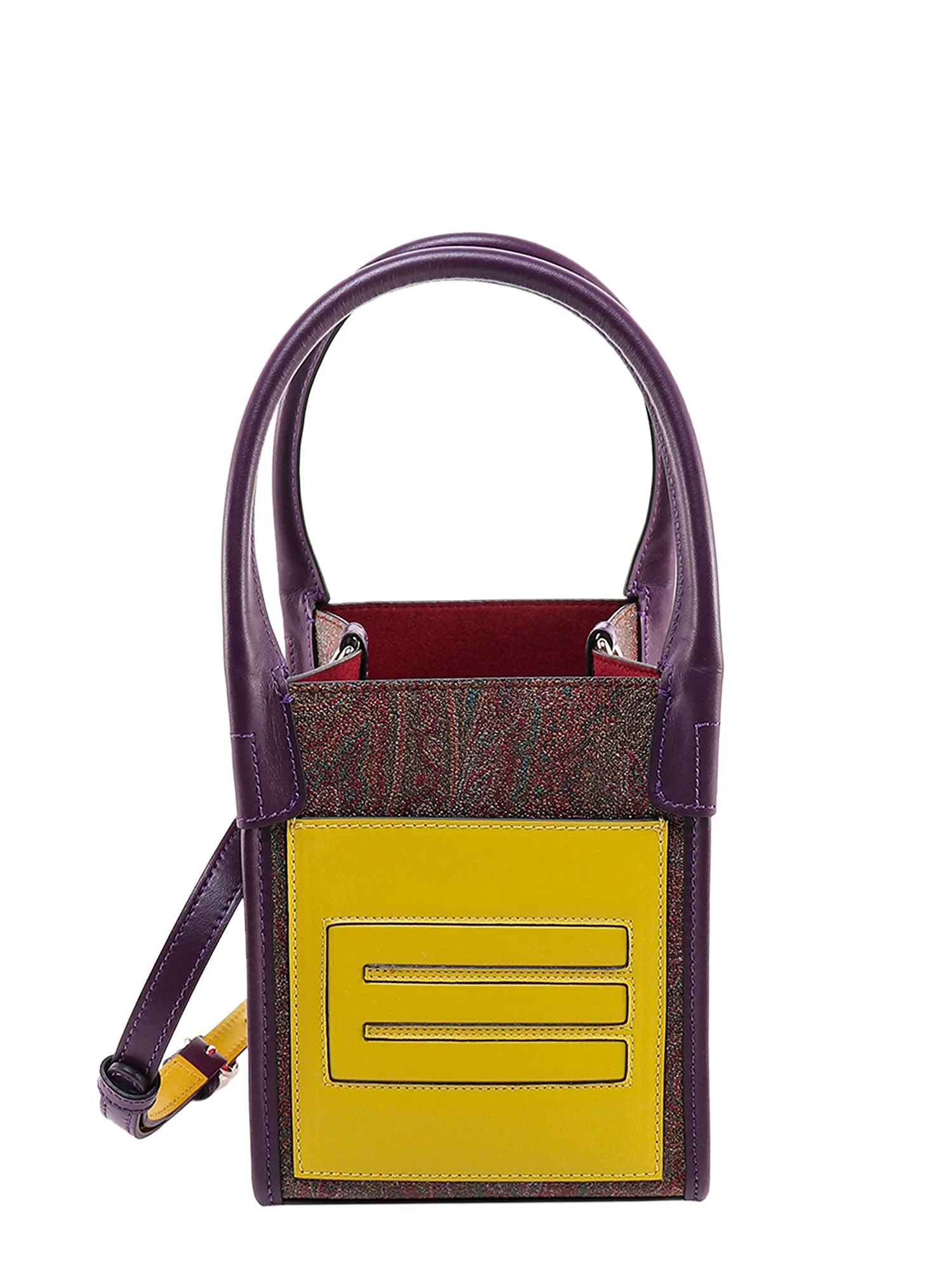 Etro Paisley Printed Cube Tote Bag