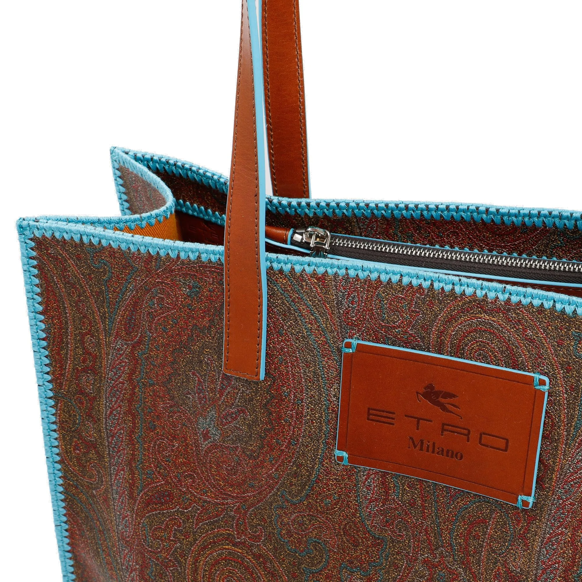 Etro Paisley Printed Top Handle Bag