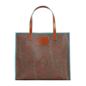 Etro Paisley Printed Top Handle Bag