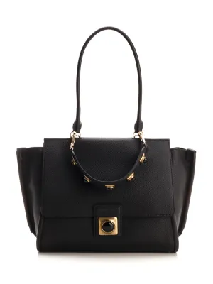 Etro Stone Embellished Fold-Over Tote Bag