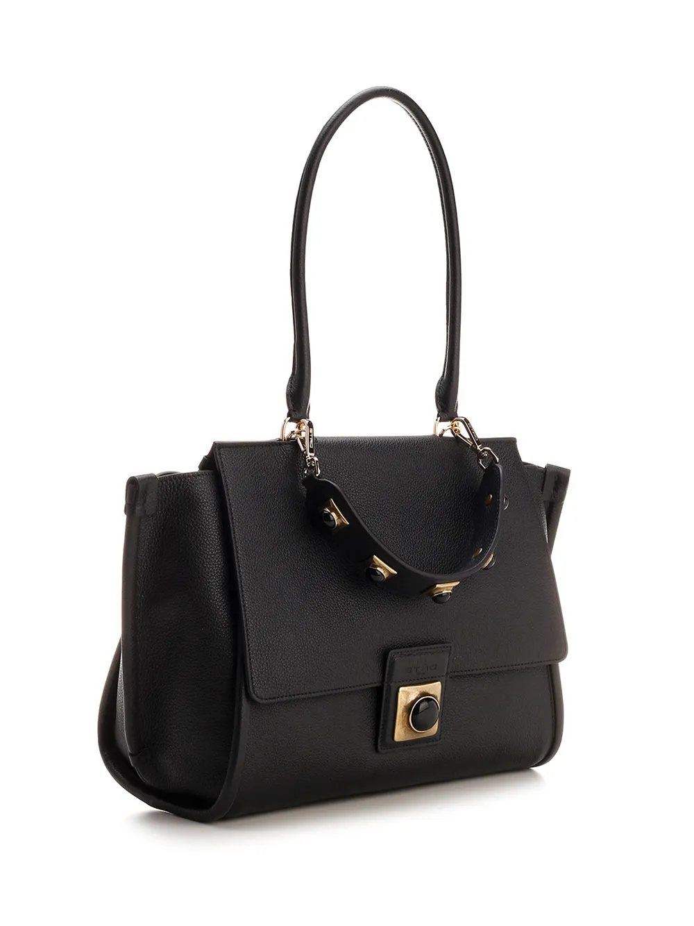 Etro Stone Embellished Fold-Over Tote Bag