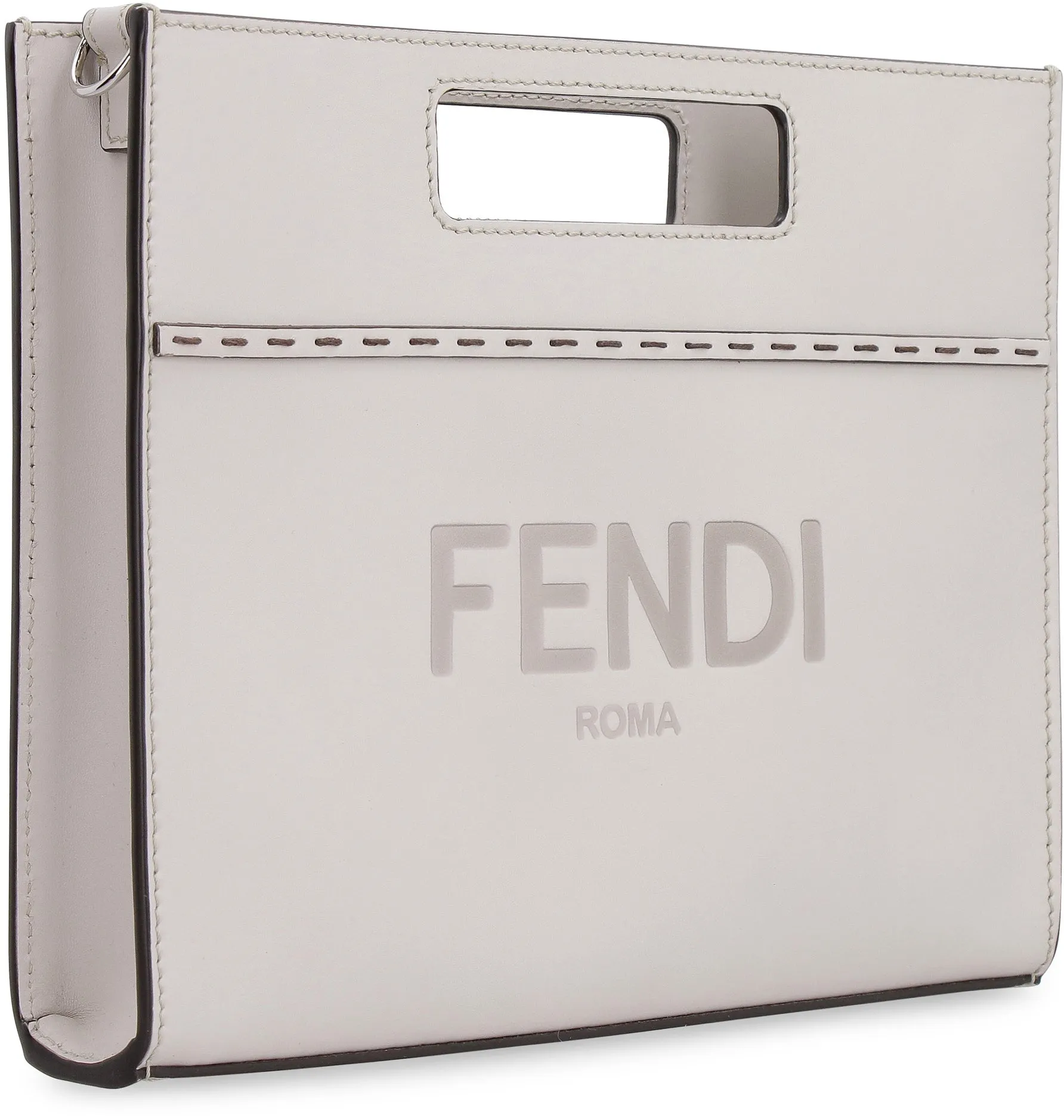 Fendi Logo Debossed Mini Shopper Bag