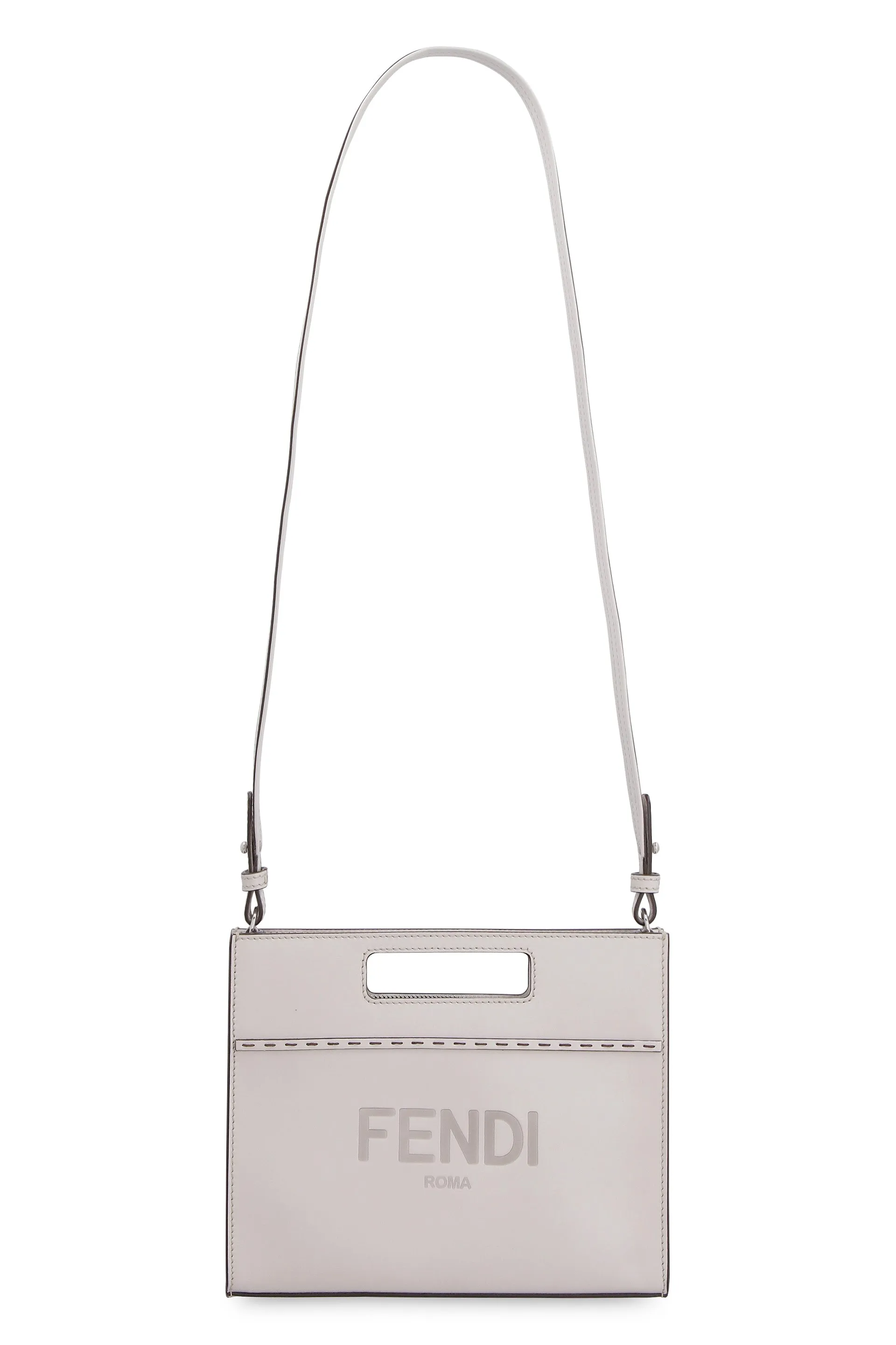 Fendi Logo Debossed Mini Shopper Bag