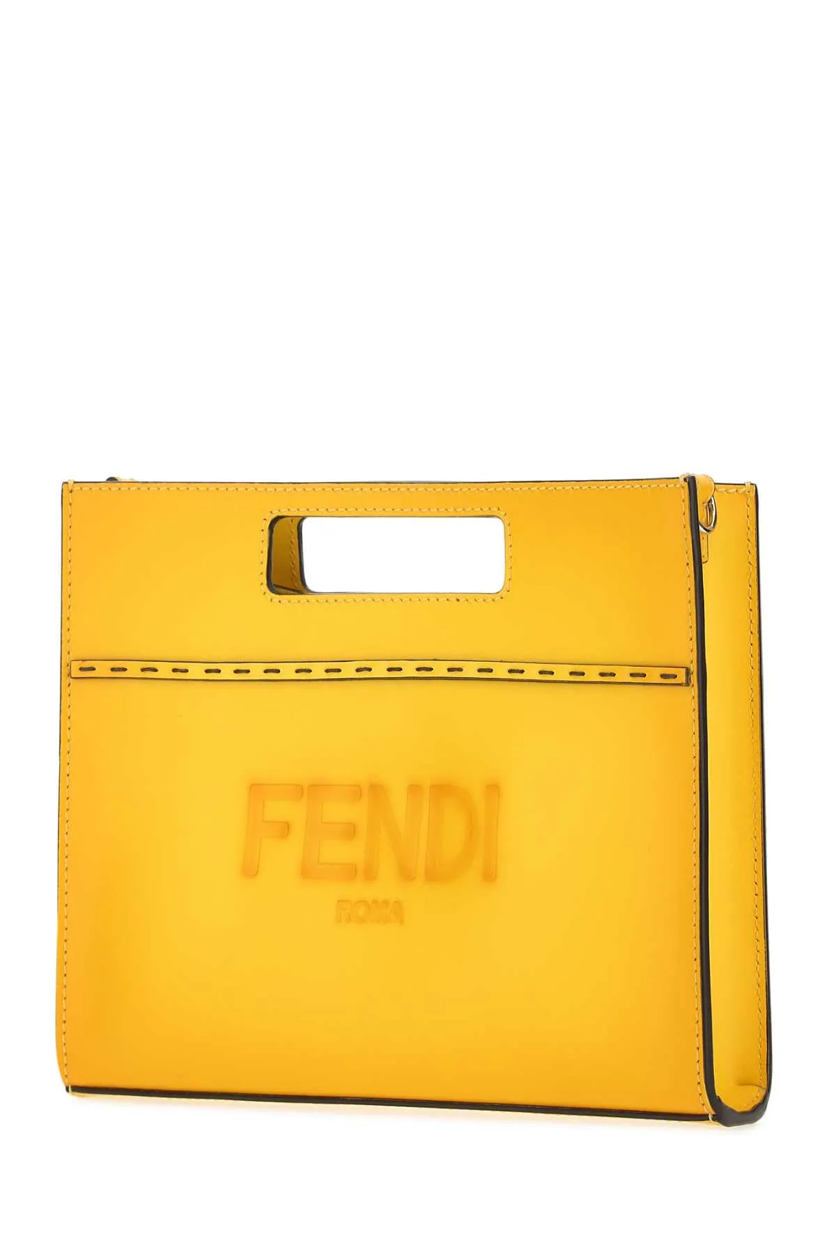 Fendi Logo Debossed Mini Shopper Bag
