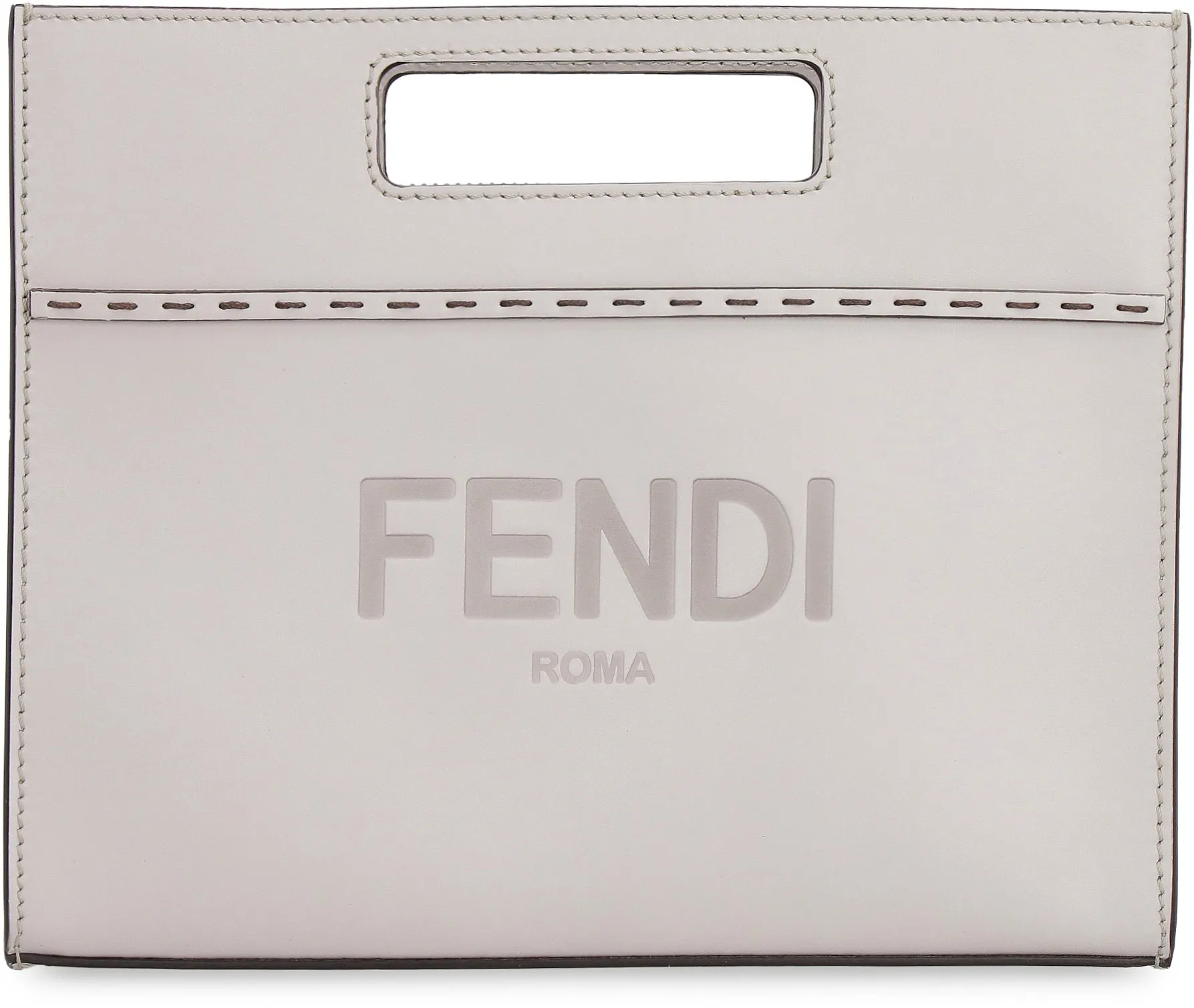Fendi Logo Debossed Mini Shopper Bag