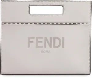 Fendi Logo Debossed Mini Shopper Bag
