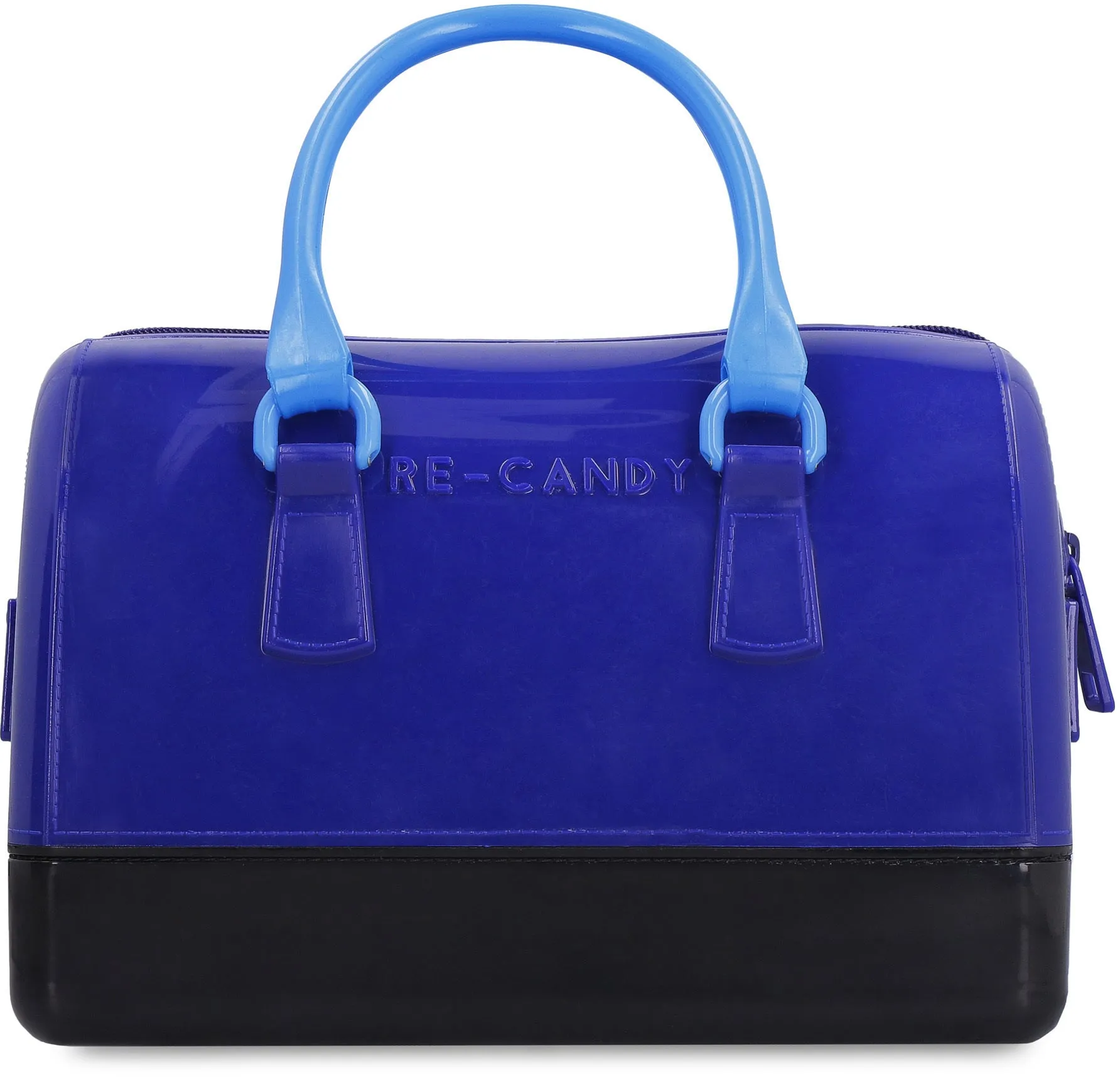 Furla Candy Logo Embossed Color-Block Tote Bag