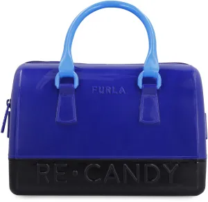 Furla Candy Logo Embossed Color-Block Tote Bag