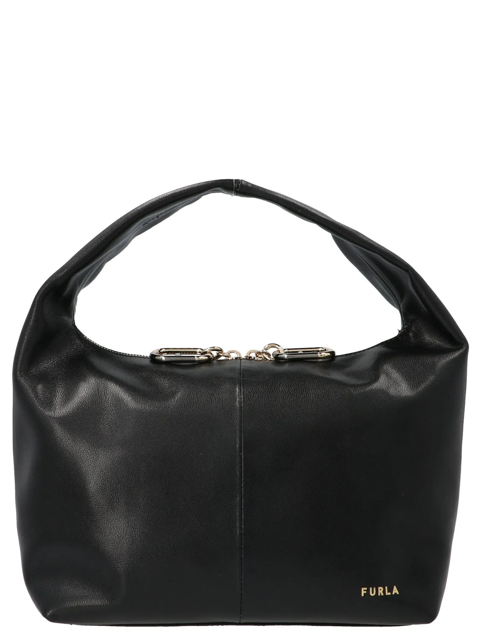 Furla Logo Printed Zipped Tote Bag