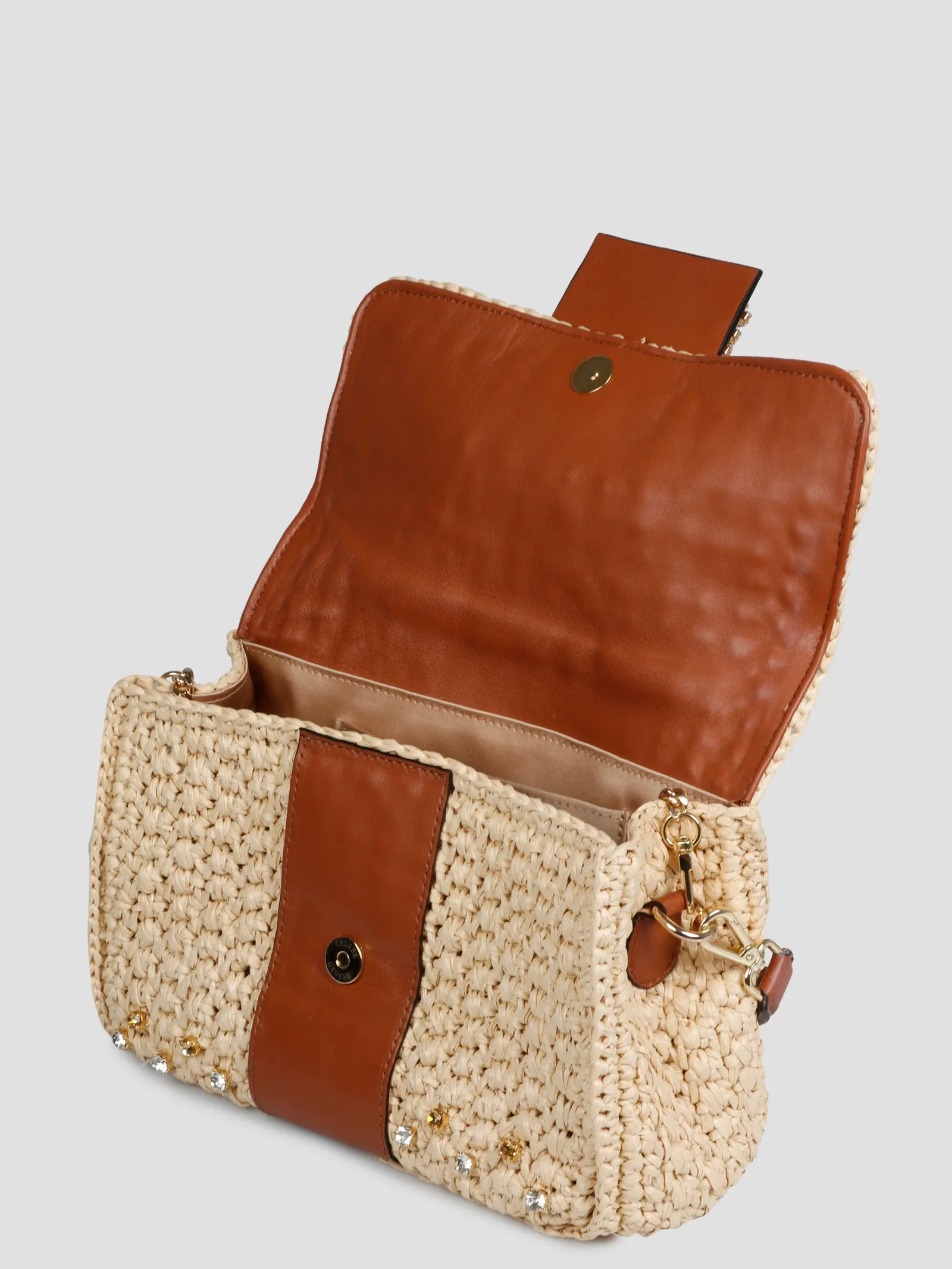 Gedebe Mia Rafia Big Shoulder Bag