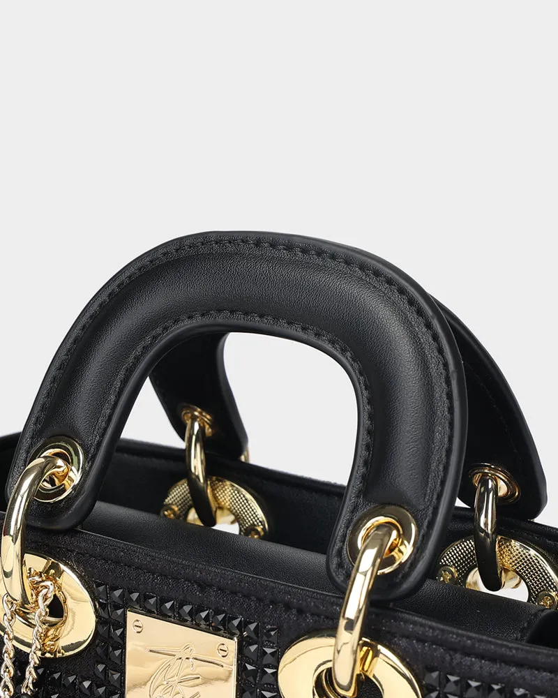 Glitter Handbag in Black