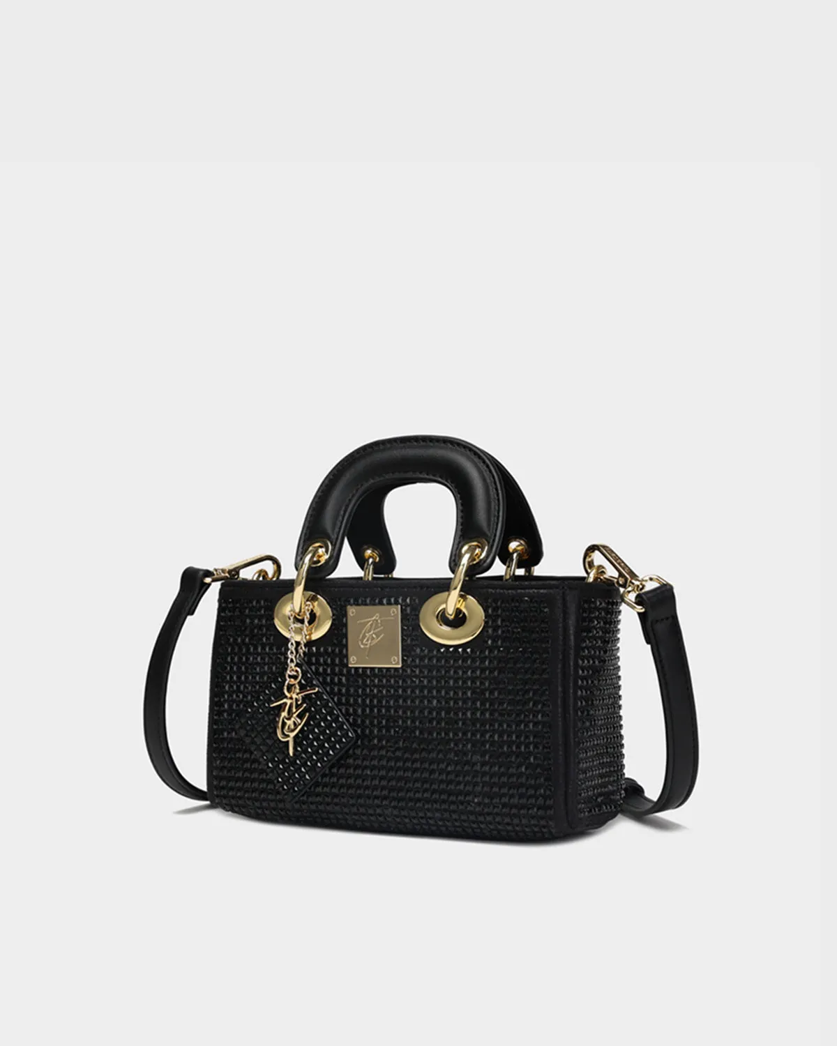 Glitter Handbag in Black