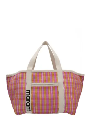 Isabel Marant Striped Top Handle Tote Bag