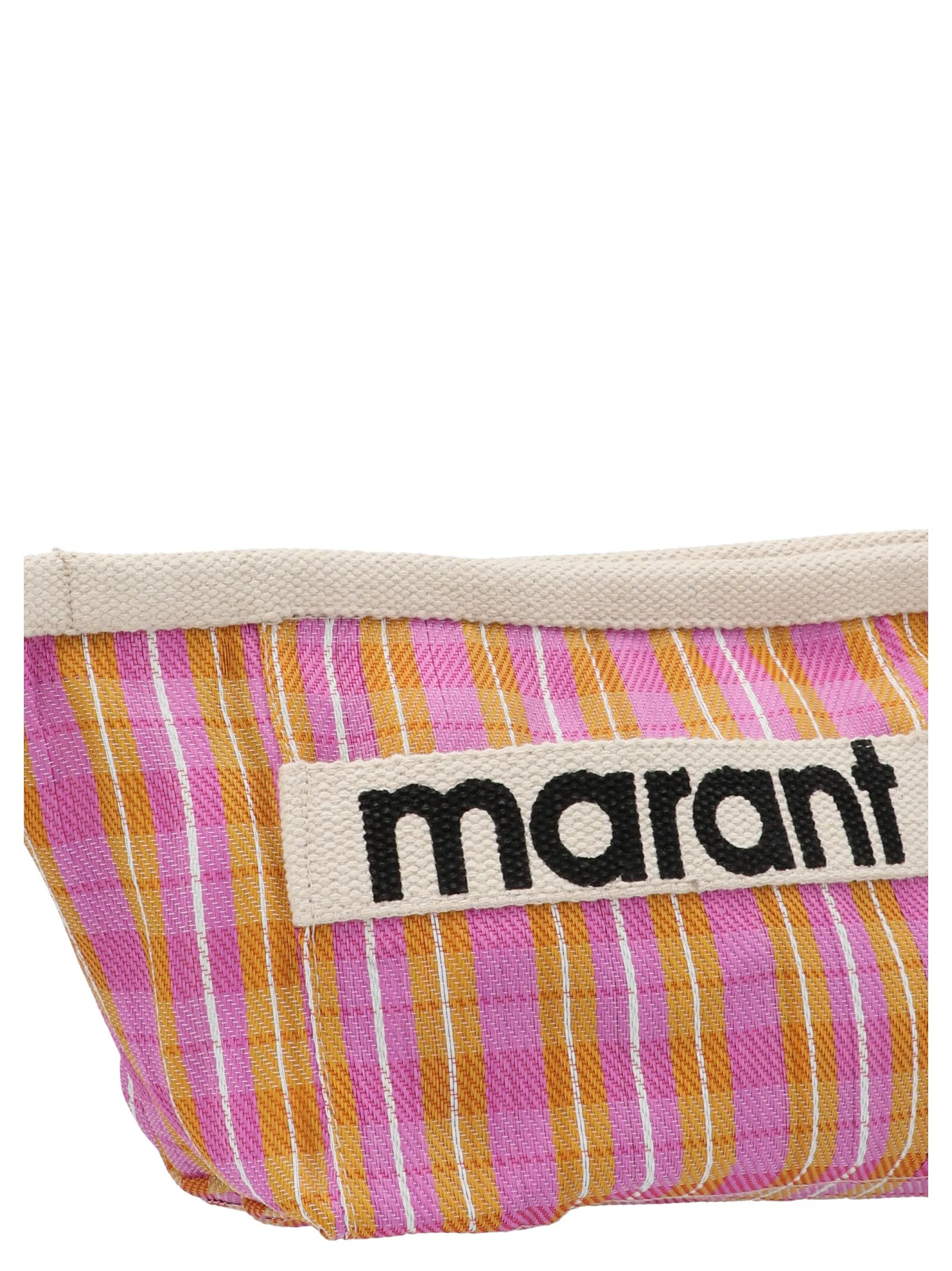 Isabel Marant Striped Zip-Up Clutch Bag